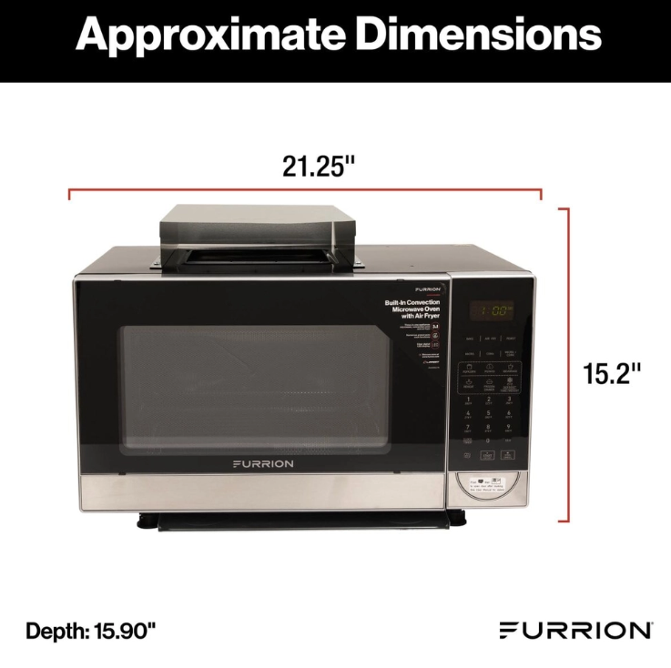 Furrion 2023056310 RV Microwave Oven with Air Fryer & Convection 1.1 Cu Ft Stainless Steel – image 3