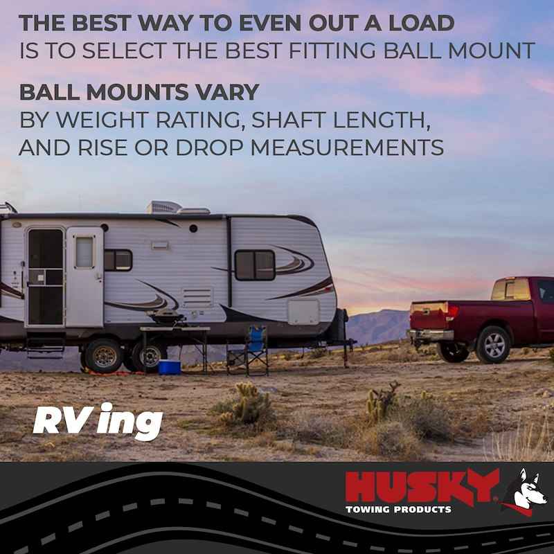 Husky Towing 31367 Husky Trailer Hitch Ball Mount, Class III/IV, 2" Receiver, 2" Ball – image 5