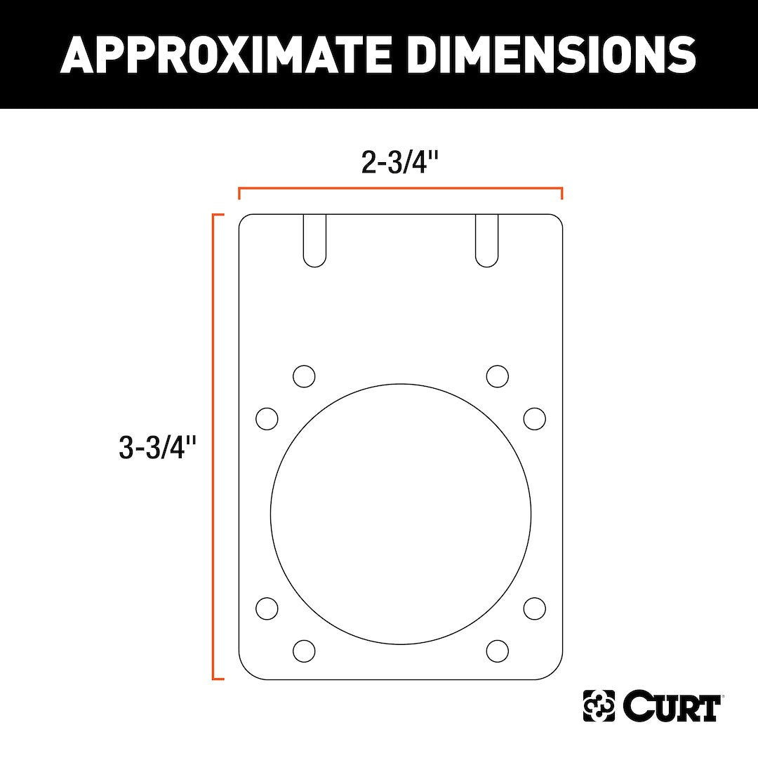 CURT Trailer Wiring Connector Mounting Bracket (58510)
