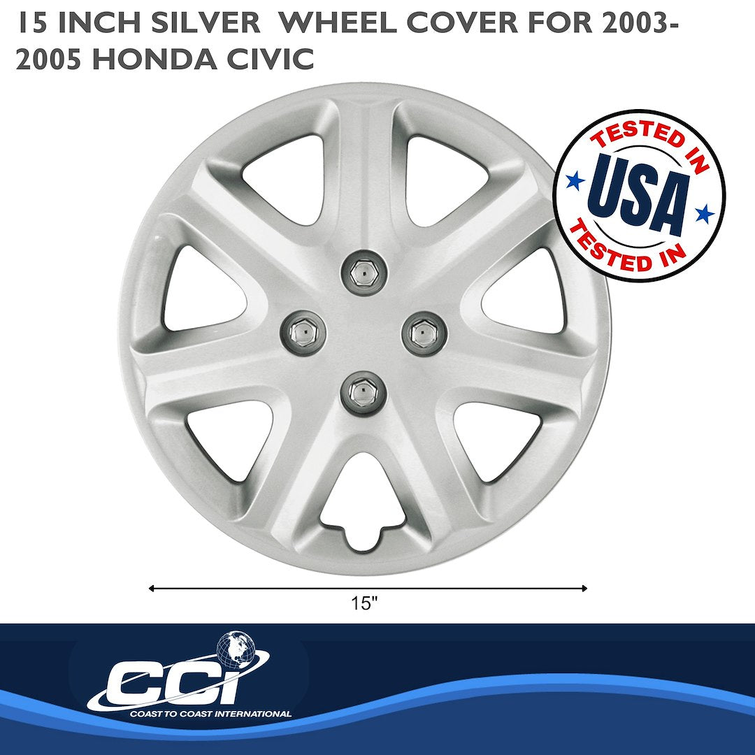 Coast To Coast B890215S Civic 15-Inch Seven-Spoke Trim Set - image 2