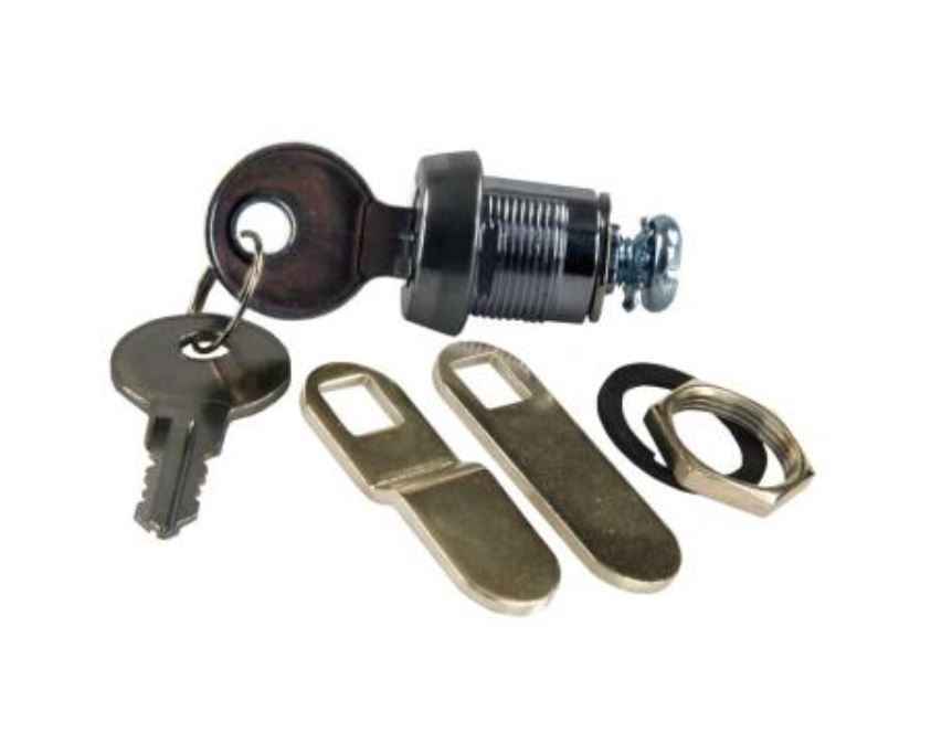 JR Products 00155 Deluxe Keyed Baggage-Door Cylinder, 5/8-Inch