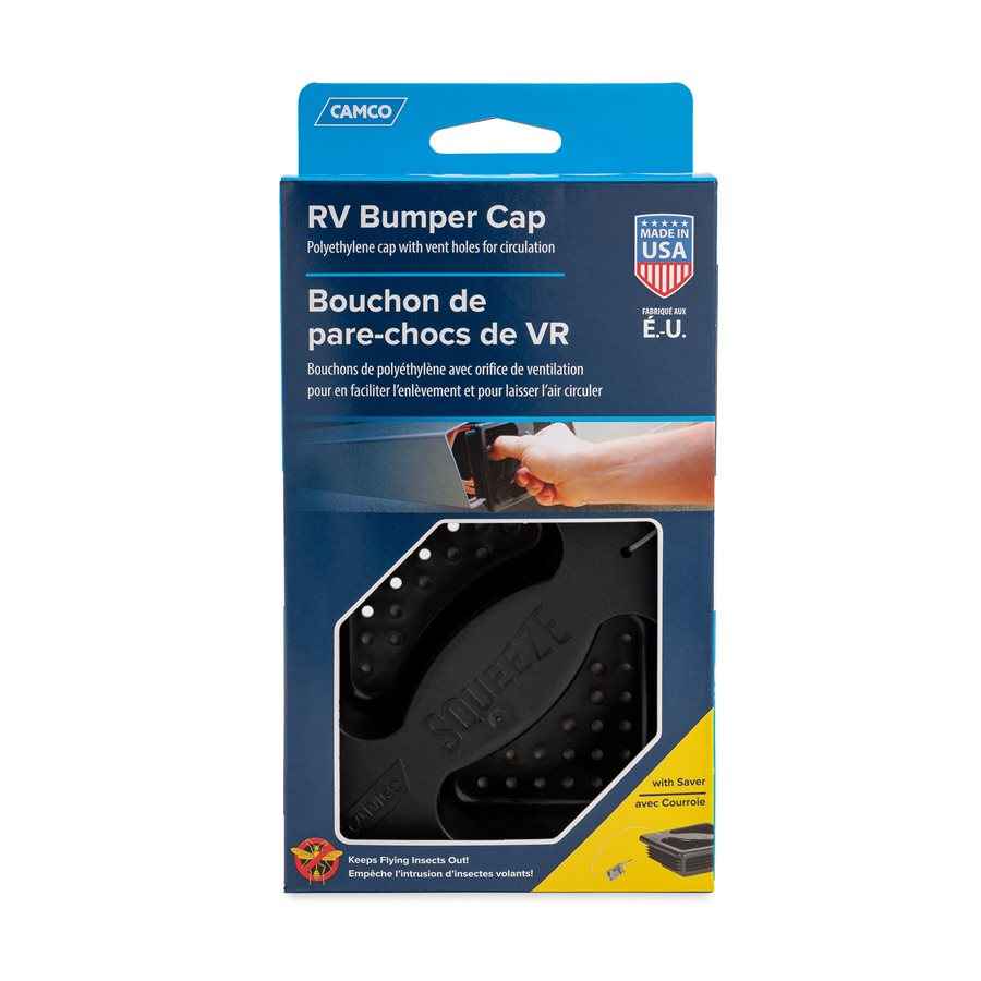 Camco 40324 Black 4-Inch Squeeze-Grip Sewer Bumper Cap