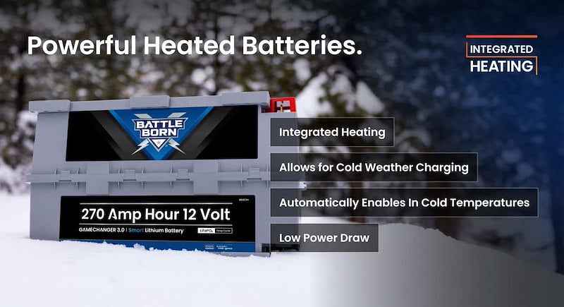Battle Born Batteries BBGC3IH 12V GC3 Lithium Deep Cycle RV Battery 270Ah Heated Smart – image 12