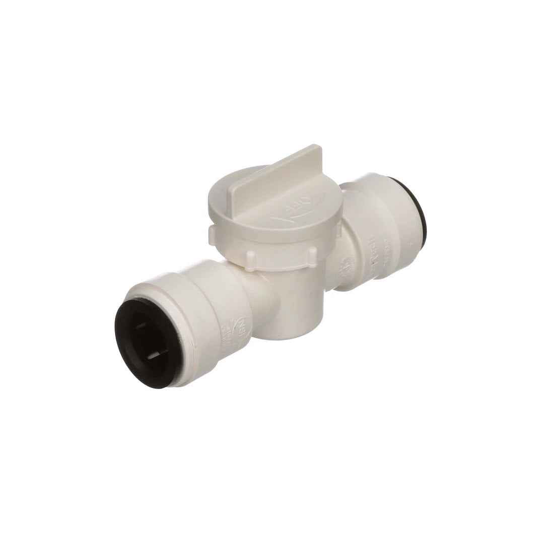 AquaLock 0959098 White 1/2-Inch Straight Shutoff Valve
