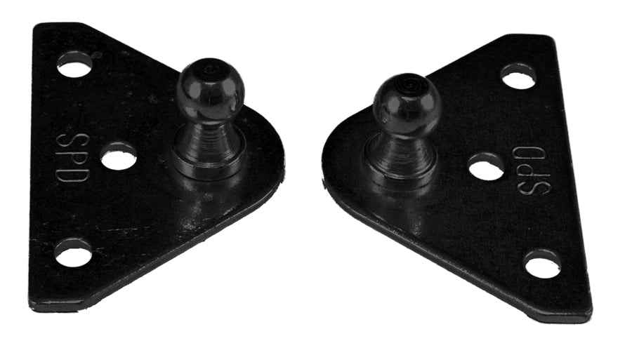JR Products BR1020 Flat Gas-Spring Brackets, 10mm Stud Pair