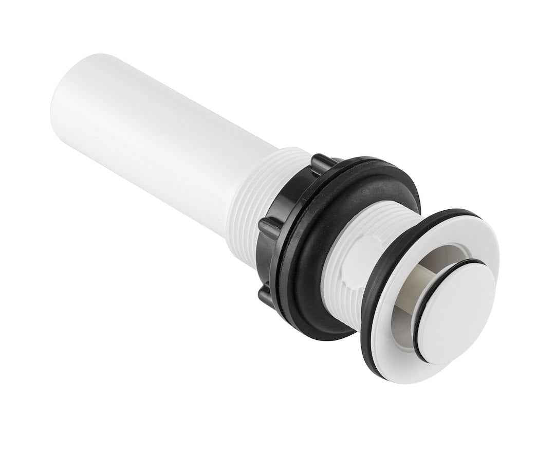 Dura Faucet DFPU202WT White 1-1/2-Inch Lavatory Drain