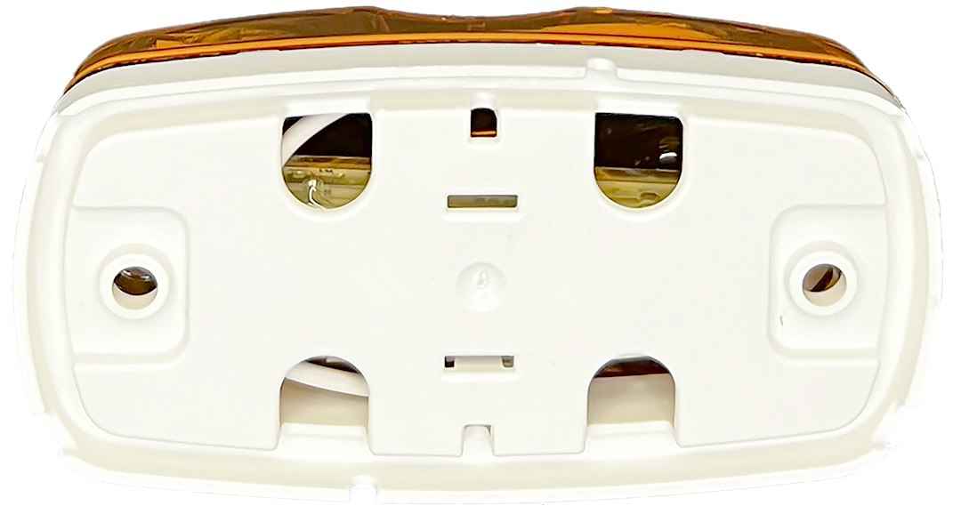 RV Designer L911 Amber/White Rectangular LED Clearance/Marker Lamp