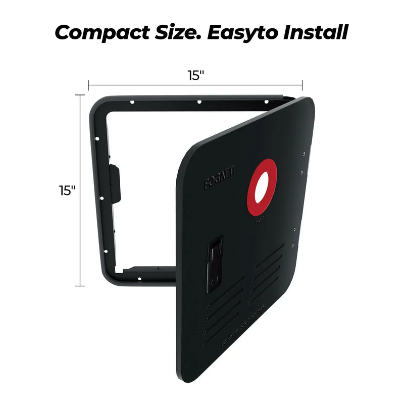 Fogatti FSBDA-1515 Water Heater Access Door Black 15 Inch x 15 Inch – image 2