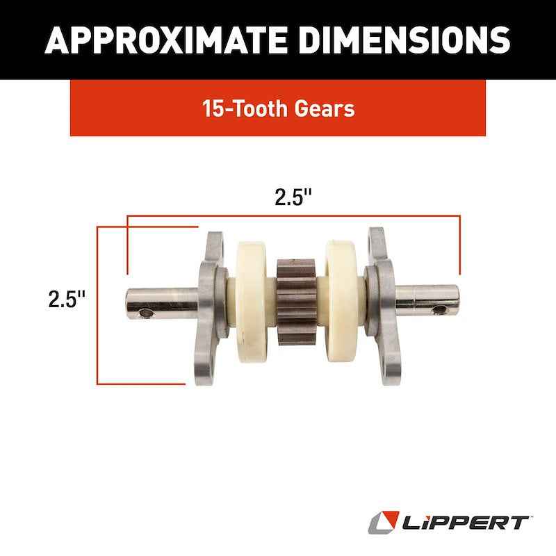 Lippert Components 324869 Slide Out Gear, 15 Tooth Spur Gear Pack for 2-1/2 Inch Systems – image 2