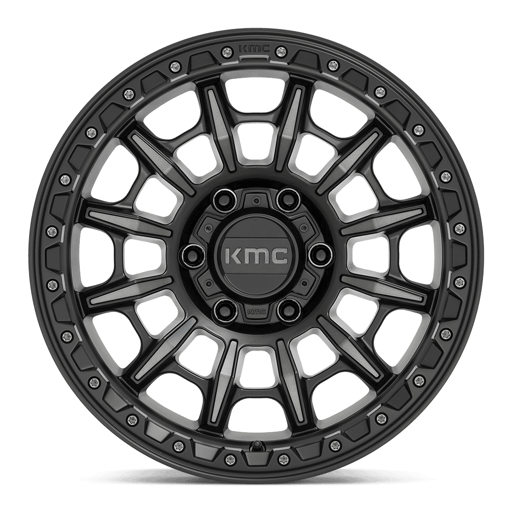 KMC KM54768068400 Carnage Satin Black Wheel, 16x8 - image 2