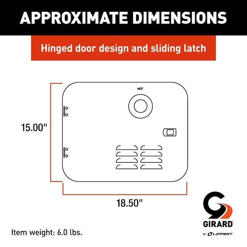 Lippert Components 2GWHDA6B Girard Access Door, Atwood 6 Gal Water Heater – image 2