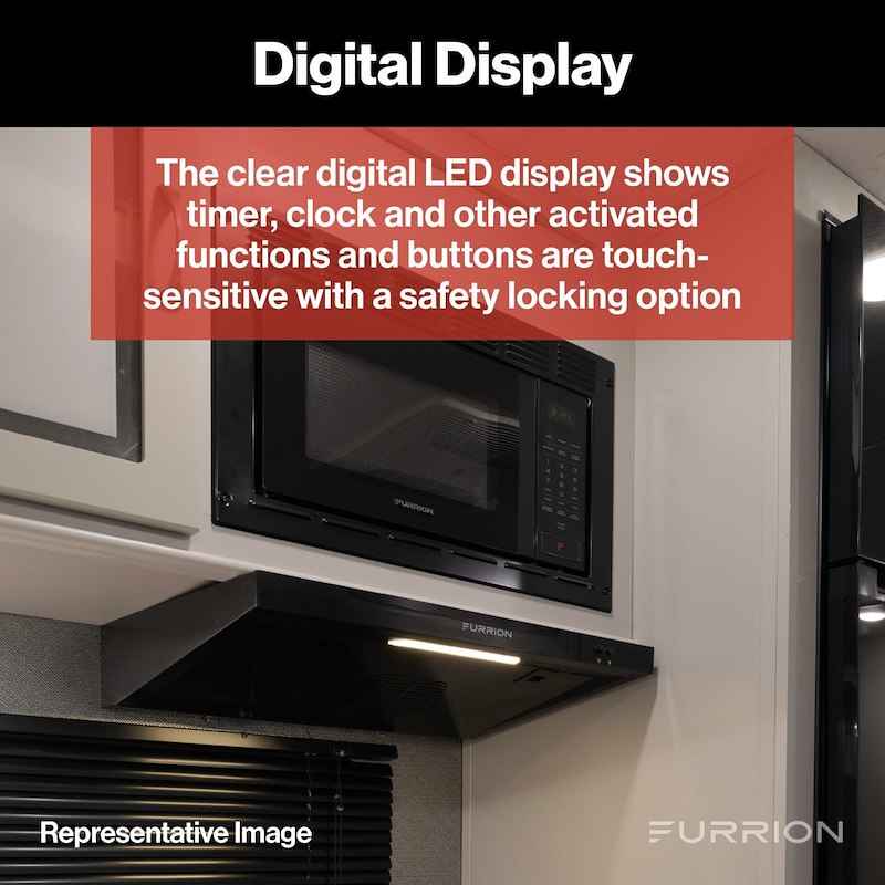 Furrion FMSN09-BL Microwave Oven 0.9 Cu Ft Black 900W – image 7