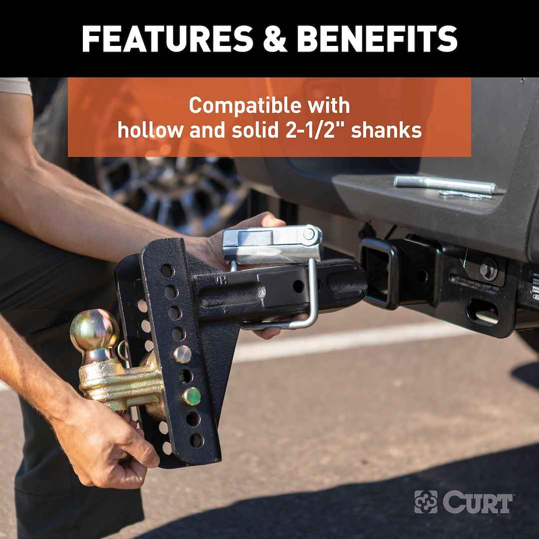 CURT Trailer Hitch Receiver Tube Anti Rattle Bracket – 22320