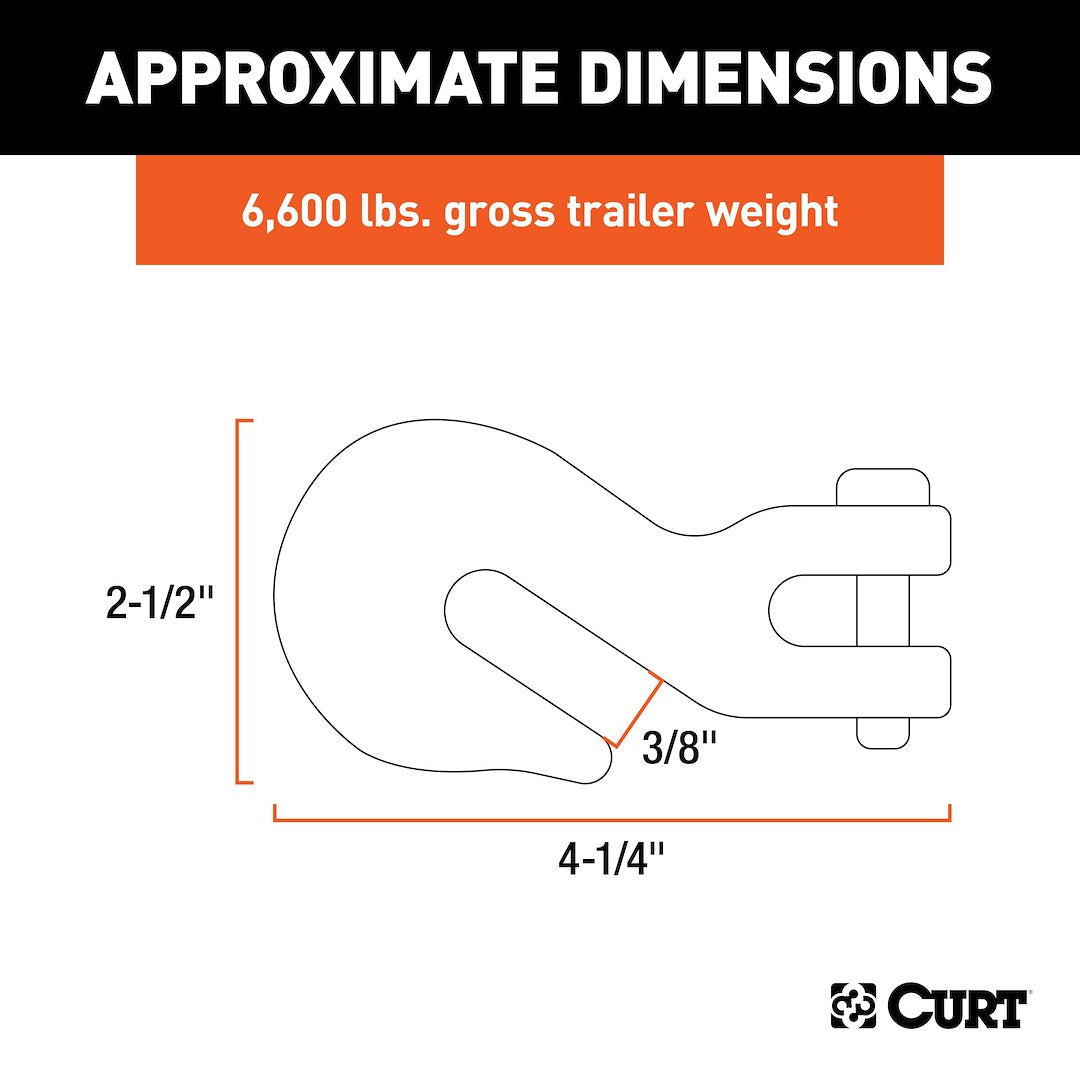 CURT Trailer Safety Chain Hook (81438)