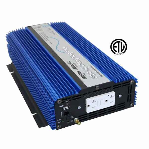 Aims Power 2000W Power Inverter - 12V DC to 120V AC – 1003177