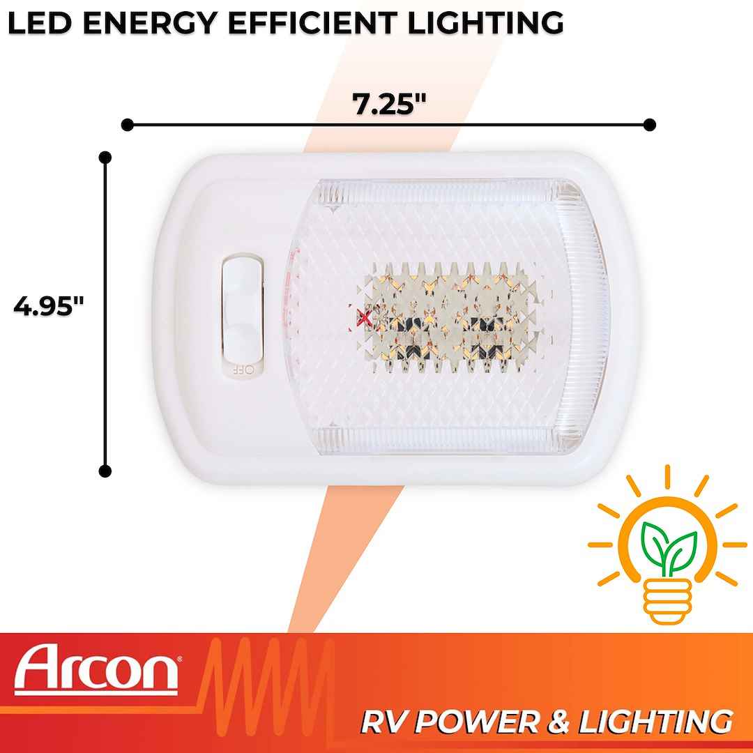 Arcon Single LED Ceiling Light 20669N – 12V, Clear Lens