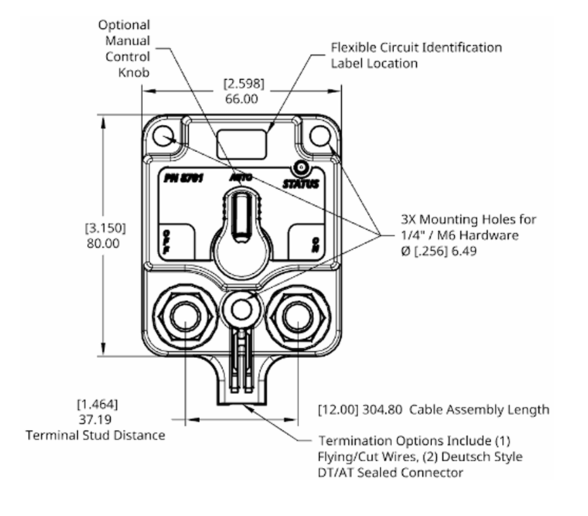 Egis 8510-1300b Lithium Battery System Disconnect