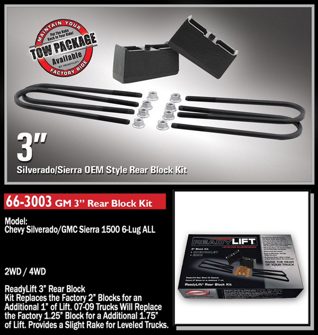 ReadyLift 66-3003 GM Half-Ton Leaf-Spring Block Set