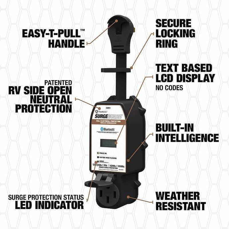 SouthWire Corp 34951 Surge Guard Portable RV Surge Protector, 50 Amp with Wi-Fi – image 3