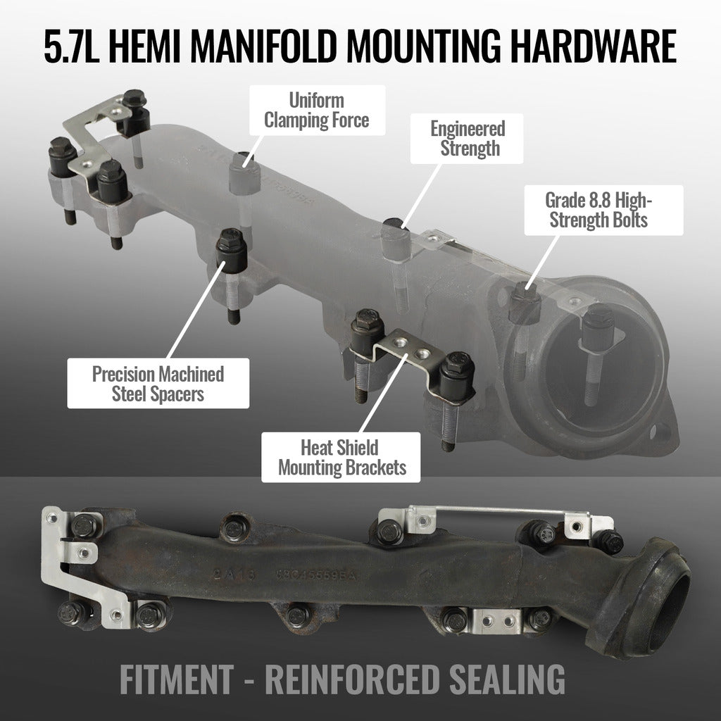 BD Diesel 1041660 Hemi Manifold Extended-Bolt Hardware Kit - image 4