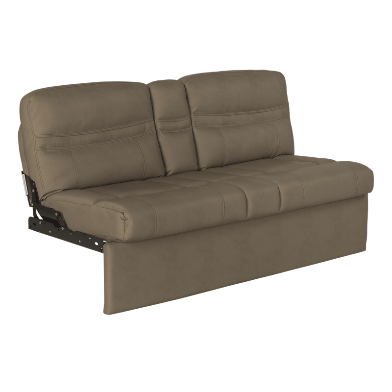 Lippert Components 2020129835 62” Jackknife RV Sofa, Grummond Tan, with Fold-Down Center – image 1