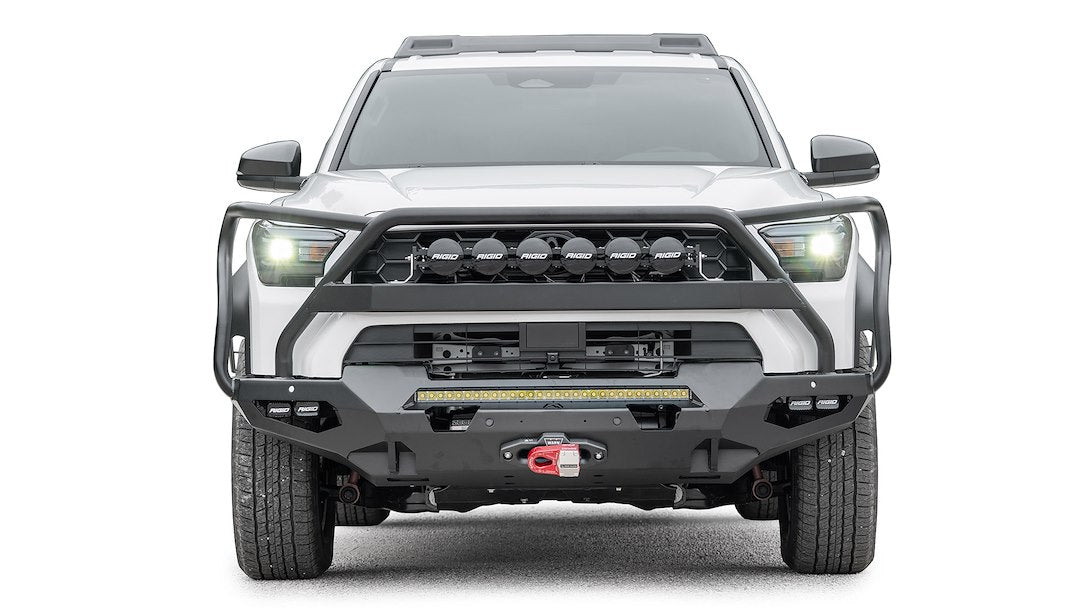 Fab Fours T425-X6850-1 Guarded Matrix Front Winch Bumper