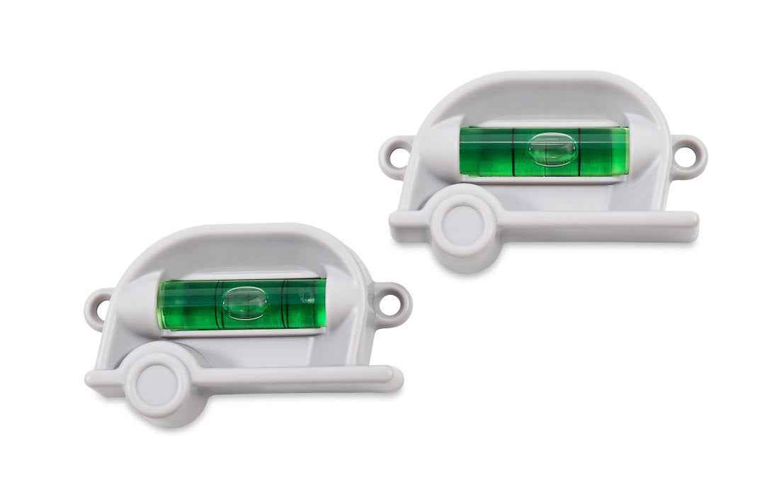 Camco 25520 Retro RV-Shaped Bubble Levels, Pair