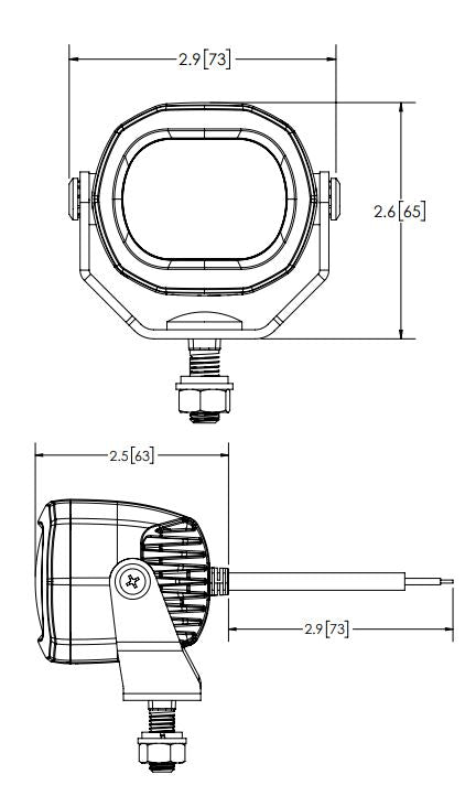 Ecco Elect EW2015R Pedestrian Warning Work Lamp