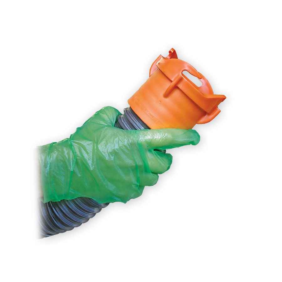 Camco 40285 Green Disposable Sanitation Gloves, 100-Count