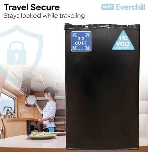 Furrion BC-90LHH Everchill 3.2 Cu Ft Single Compartment RV Refrigerator, 110V, Left Swing – image 7