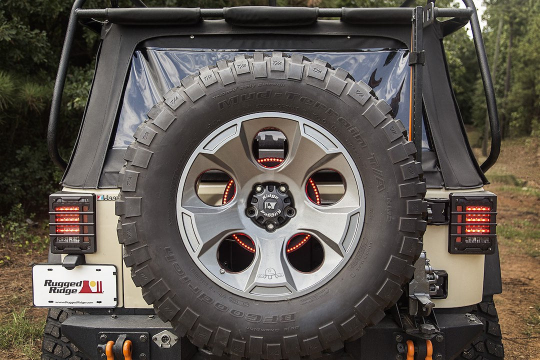 Rugged Ridge 11585.04 Accessory Spare Tire LED Brake Ring
