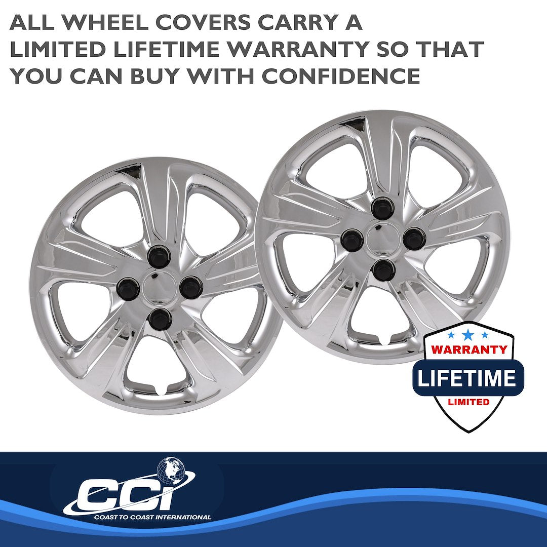 Coast To Coast 55815C Spark 15-Inch Chrome Snap-On Set - image 4