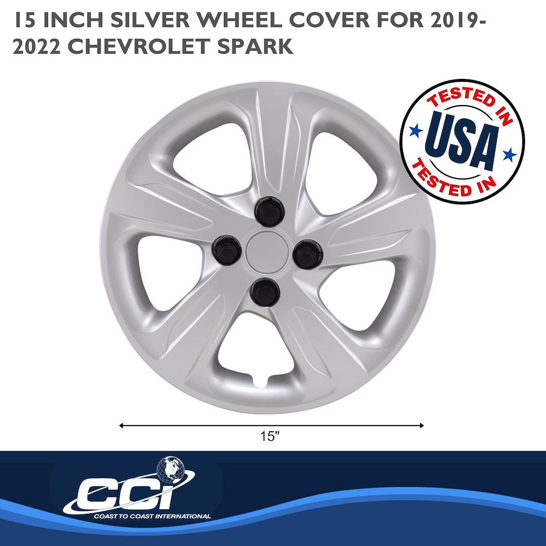 Coast To Coast 55815S Spark 15-Inch Silver Snap-On Set - image 3