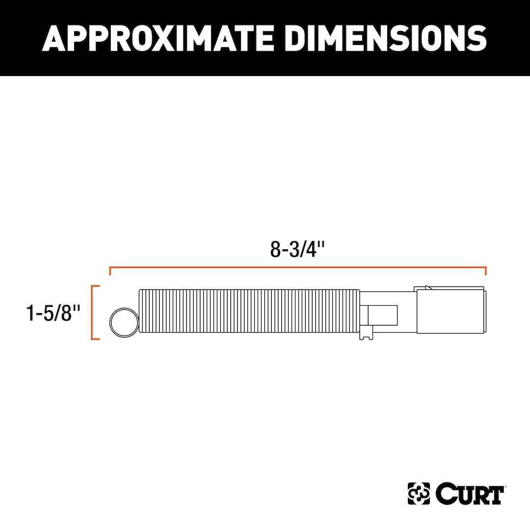 CURT 7-Way Round Trailer Plug with Spring – 58180