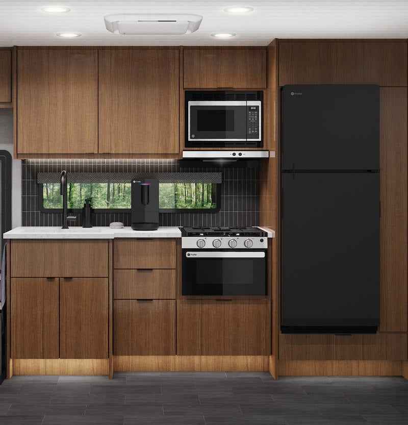 GE Appliances PPV08R5YRBB GE Profile 8.3 Cu. Ft. 12V DC Refrigerator, Black Glass – image 5