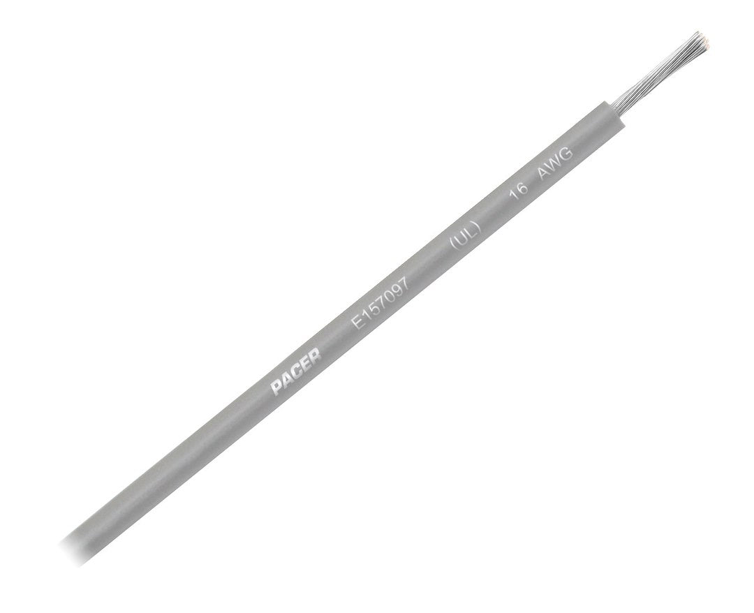 Pacer Marine Wul16gy-100 Insulated Marine Wiring