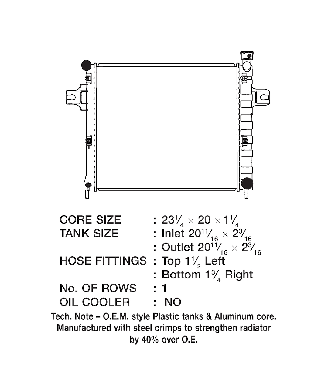 CSF 3292 Commander Replacement Radiator - image 2