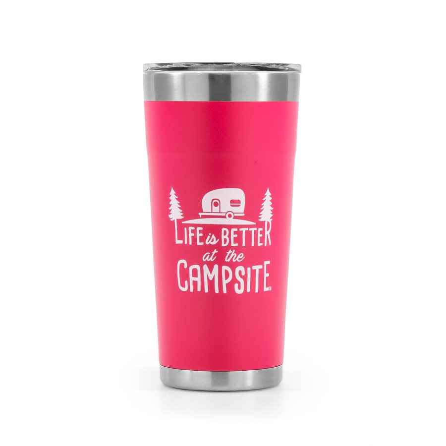 Camco 20 oz Insulated Travel Mug - Coral Pink – 53061