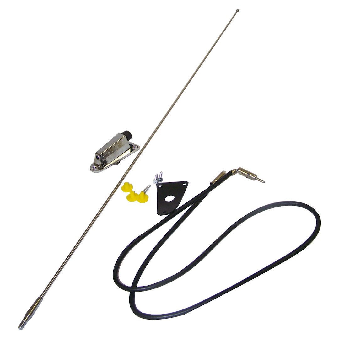 Crown Automotive 8127842K Chrome Power Antenna Kit - image 1