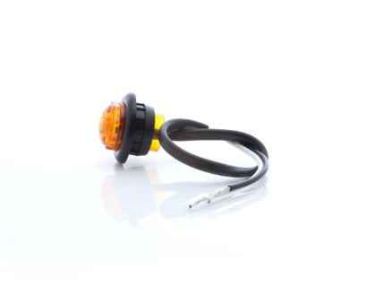 Optronics MCL10AKB Amber/Black 0.73-Inch Waterproof LED Clearance Lamp