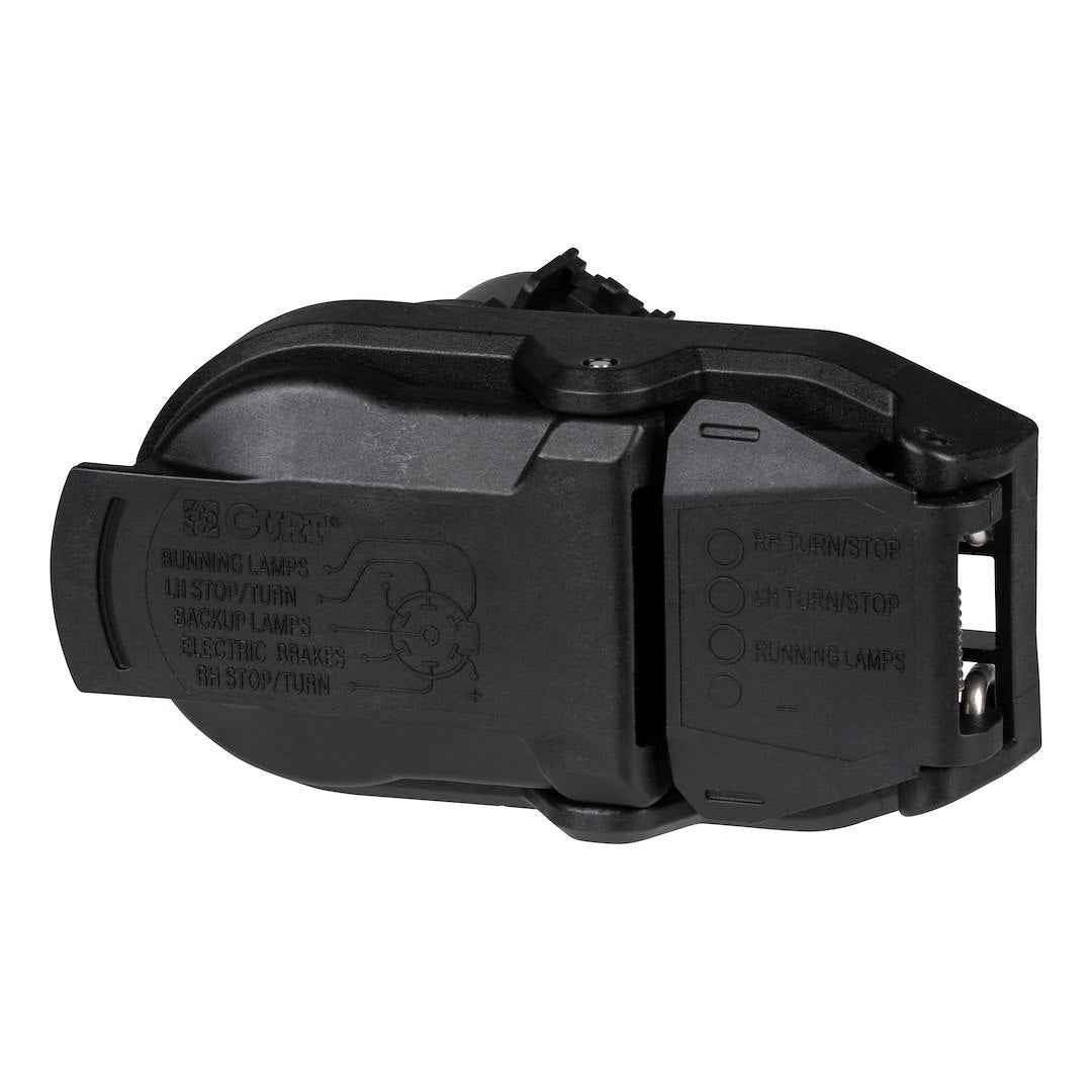 CURT USCAR Dual-Output Trailer Connector - 7-Way & 4-Way – 57015