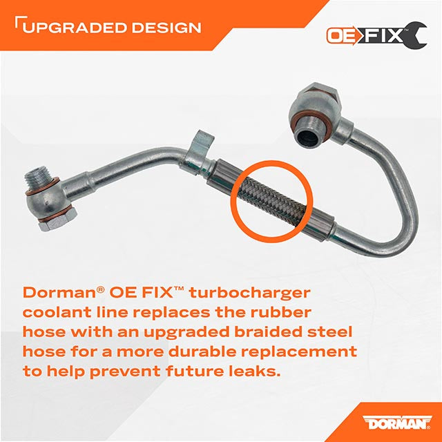 Dorman (OE Solutions) 667562 Aluminum Turbo Coolant Supply Line - image 5