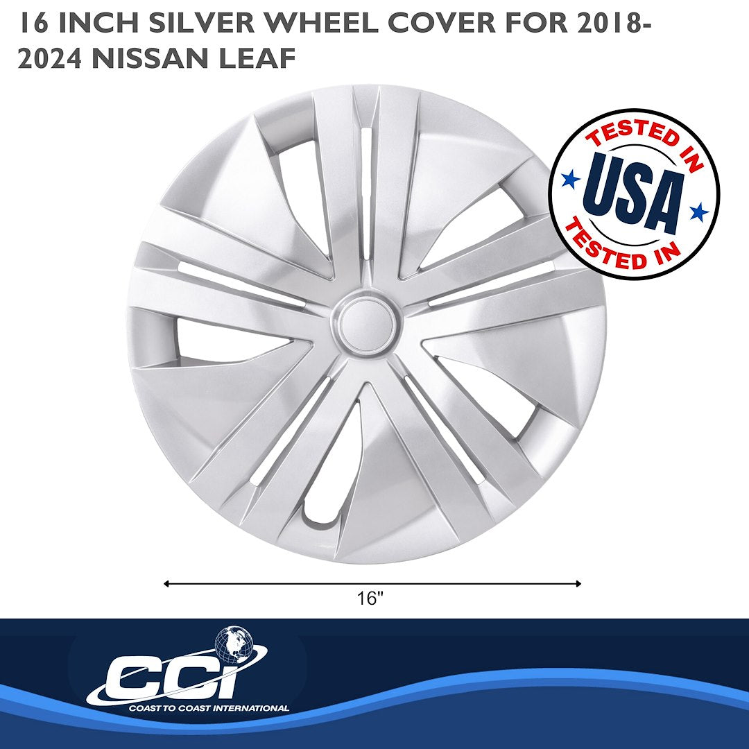 Coast To Coast 55116S Leaf 16-Inch Silver Snap-On Set - image 2