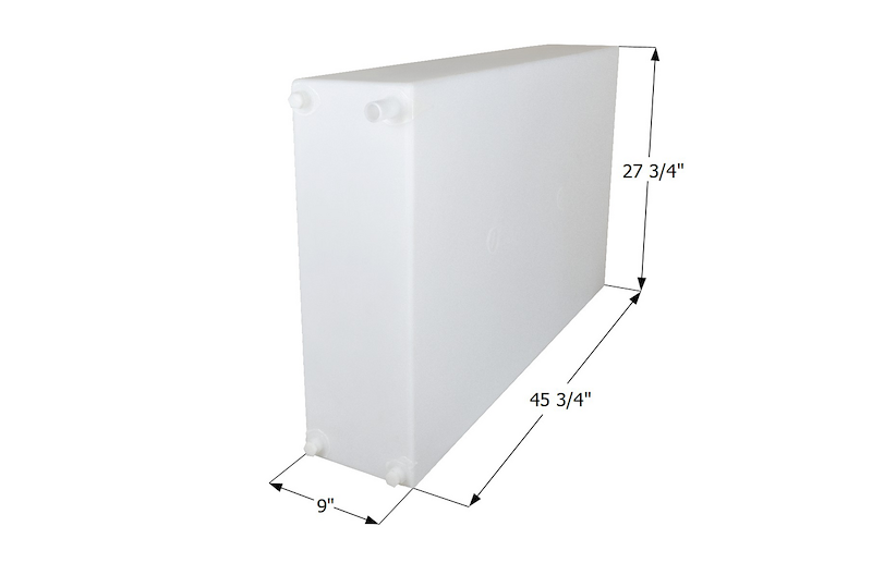 Icon 15457 50 Gallon Fresh Water Tank WT4158 (45-3/4" L x 27-3/4" W x 9" H), ICON – image 1