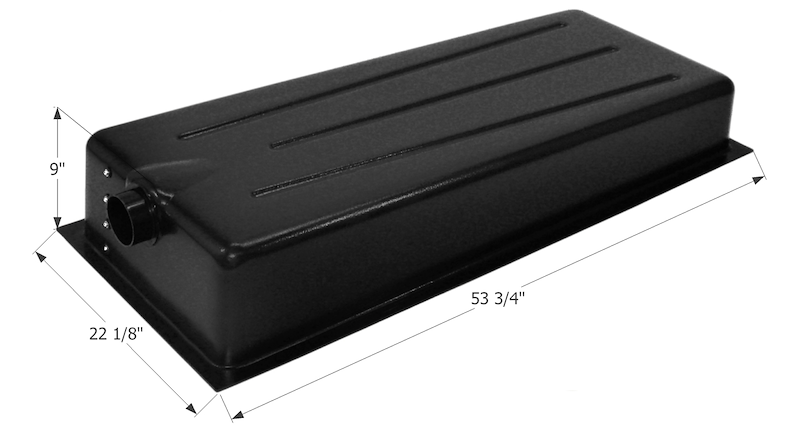 Icon 12060 29 Gallon Waste Holding Tank, 53-3/4" L x 22-1/8" W x 9" H – image 1