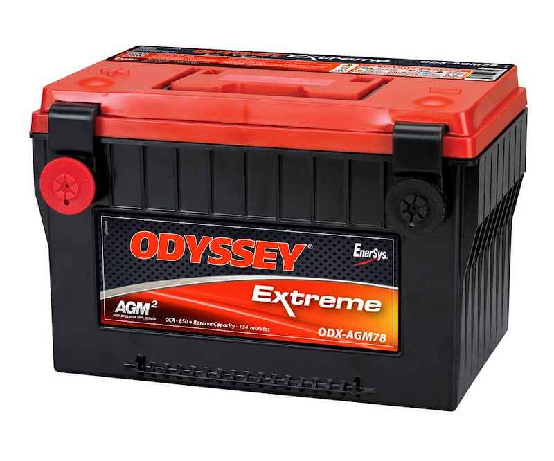 Odyssey Battery ODX-AGM78 Odyssey AGM Starting Battery Group 78 12V 850 CCA Side Terminal – image 1