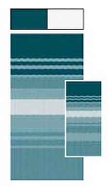 Carefree RV JU168C00 Carefree Teal Dune Stripe Awning Fabric, 16 Ft Replacement – image 1