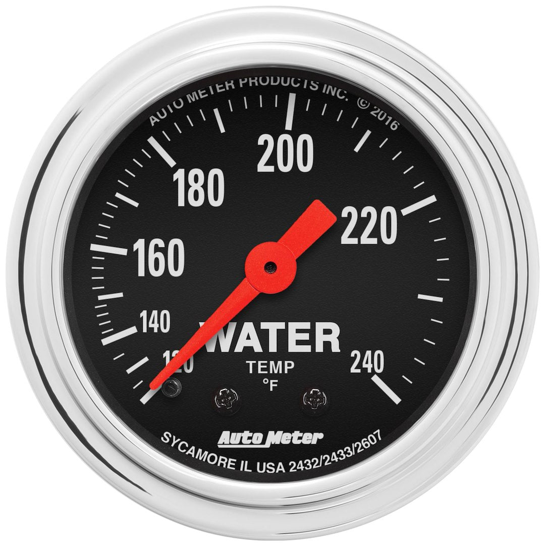 AutoMeter 2433 Mechanical Water Gauge with 12-Foot Tube - image 1