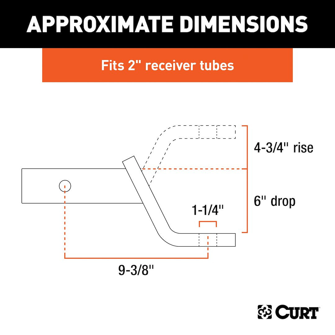 Curt 45336 Trailer Hitch Ball Mount - image 6