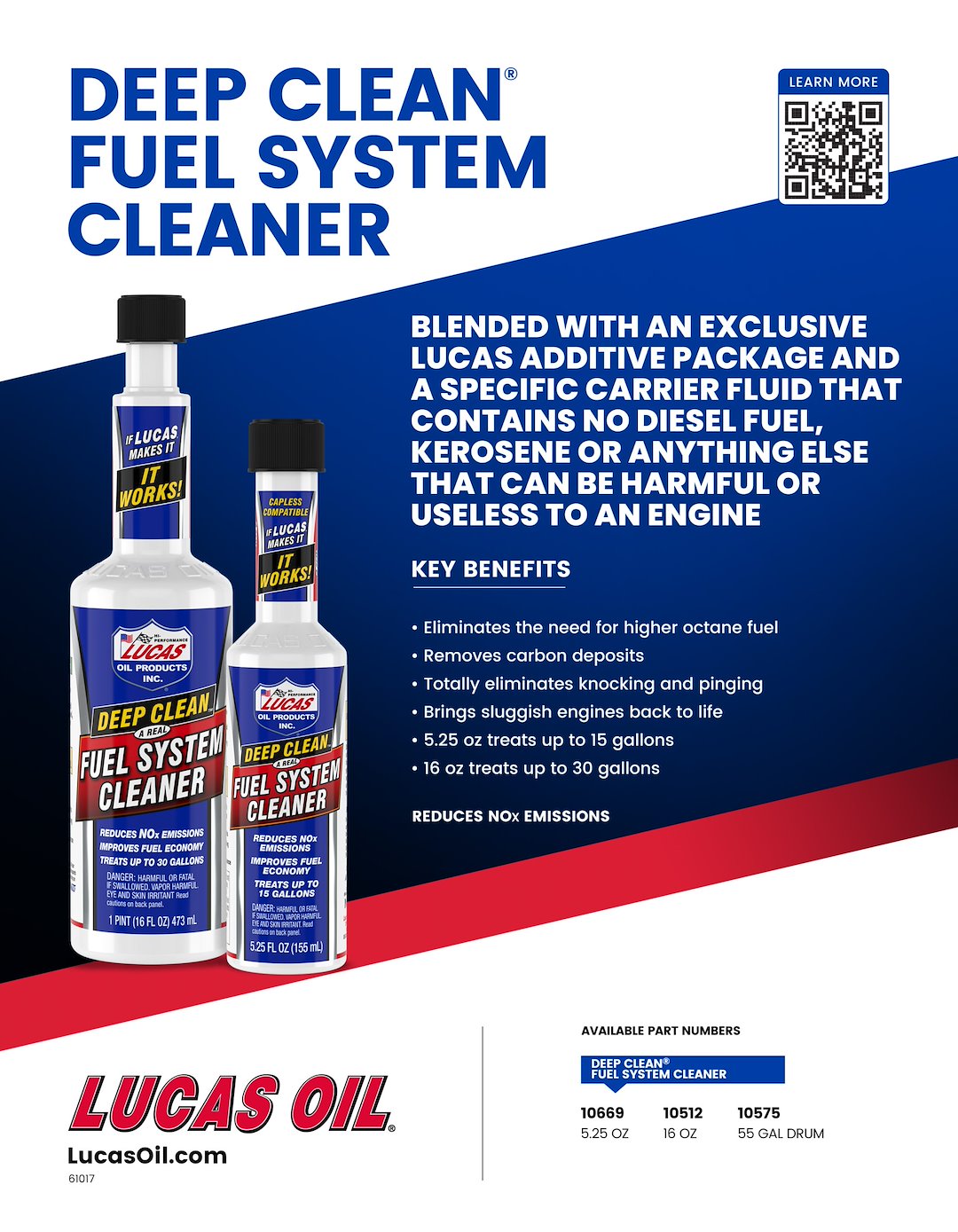 Lucas Oil 10669 Deep Clean™ Gasoline Treatment